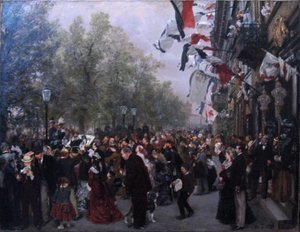 Départ du roi Guillaume Ier pour l